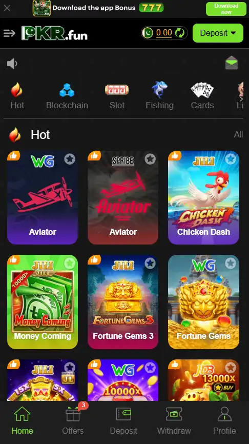 PKR Fun Game 